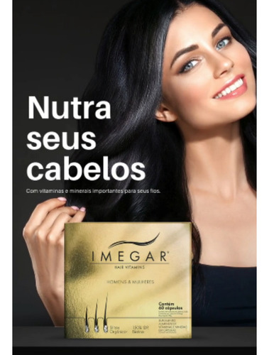 Kit C3 Suplemento Alimentar Para O Cabelo Imegar Prowin Without Flavor