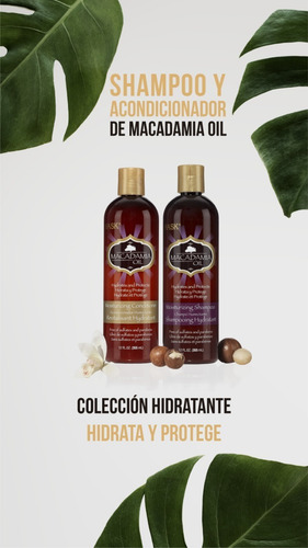 Imagen 3 de 4 de Hask Acondicionador Macadamia 355 Ml