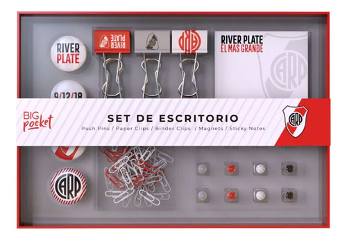 Set De Escritorio River Plate Ppr Big Pocket