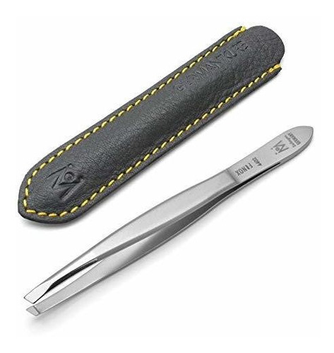 Germanikure Slanted Tweezers In Leather Case - Made Vr0eo