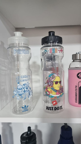10 Botellas Deportiva Bici Personalizada Con Logo Full Color