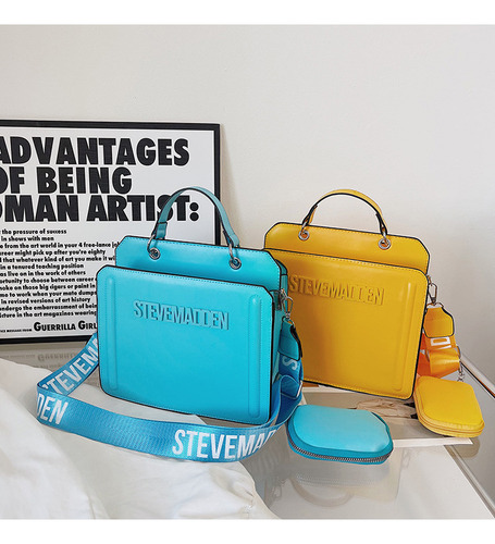 Moda Color Sólido Tote Bag Una Bolsa De Hombro