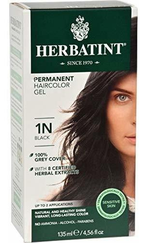 Herbatint Permanent Herbal Haircolour Gel 1n Black - 135 Ml