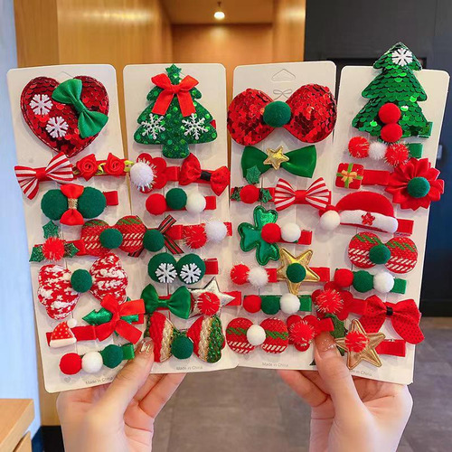 Juego De 4 Horquillas Para El Pelo De Tela Con Decoración Na