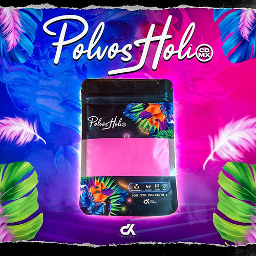 4 Bolsas De Polvo Holi Revelacion De Genero Azul Rosa 50 G Rosa Chicle