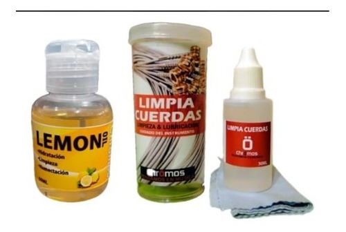 Aceite De Limon  Y Limpia Cuerdas Kit De Cuidado Guitarra