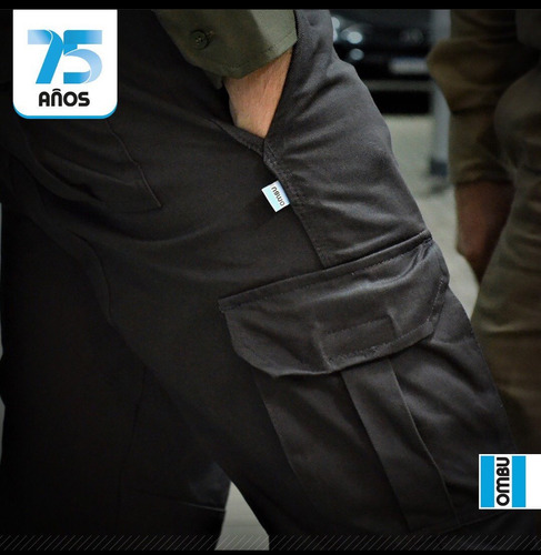 Pantalón Cargo Reforzado C/bols P/celular Ombu Pack X 6u.