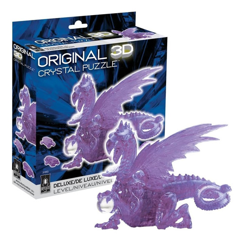 Rompecabezas De Cristal 3d | Dragon Deluxe 3d Crystal Puzzle