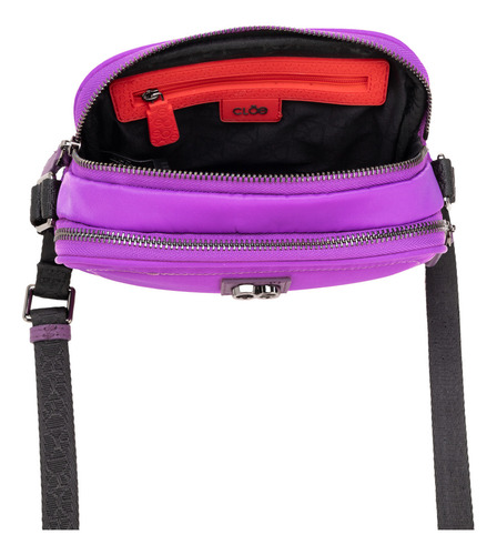 Bolsa Crossbody Cloe Etelia Chico Color Violeta
