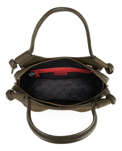 Bolsa Satchel Cloe Ecerali Mediano Color Verde