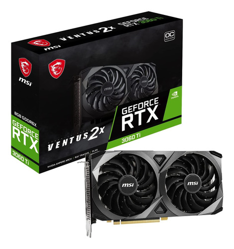 Tarjeta De Video Msi Geforce Rtx3060ti Ventus 2x Oc 8g Gamer