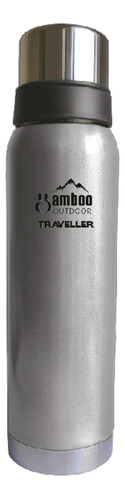 Termo Bamboo Traveller 1 Lt Acero Inoxidable Tapon Cebador.