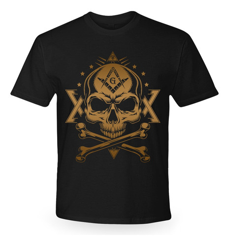 Camiseta Caveira Maçonaria 