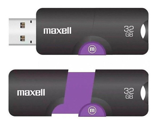 Maxell Memoria Usb Flix 32gb Negro/morado 3.0 Color Violeta