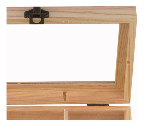 Caja Expositora De Almacenamiento Con 6 Compartimentos, Made
