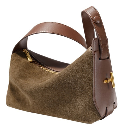 Elegante Bolso De Hombro Vintage De Piel De Vacuno Genuina