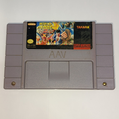 World Heroes 2 Super Nintendo Snes Original (Reacondicionado)