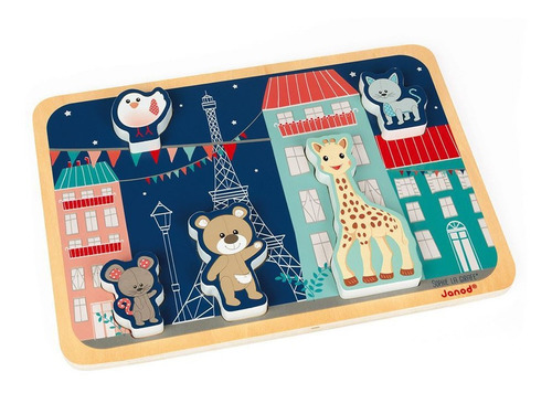 Sofi La Jirafa Puzzle 5 Pcs Janod