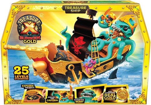 Barco Del Tesoro Treasure X Sunken Gold 25 Niveles