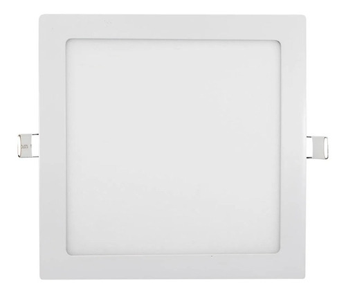 Panel Led Foco Plafón Empotrado Techo Cuadrado 18w 22x22cm Color Blanco Frío 6000°K