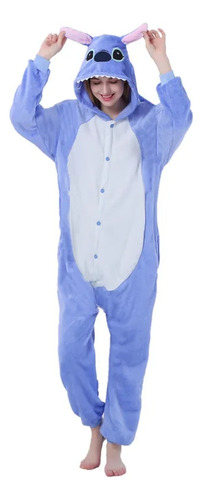 Pijama Con Capucha Stitch Cosplay Animal Para Mujer Y Hombre