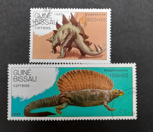 Sello Postal - Guinea Bissau - Animales Prehistoricos - 1989