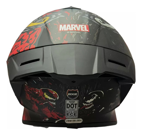 Casco Moto Integral Marvel Venom Vs Carnage Cert Ece 2206 M 57 - 58