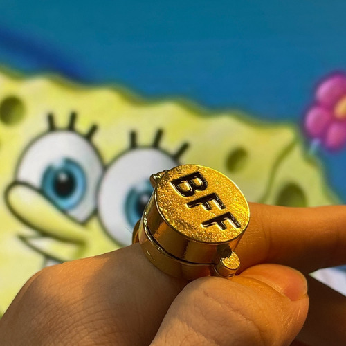 Anillo Con Dibujos Animado Para Mejores Amigos