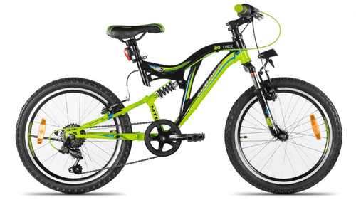 Bicicleta Mountain Bike Aurora Rodado 20 Dsx Suspensión Cambios Shimano - Varon Mujer - Garantia - Happy Buy +regalo