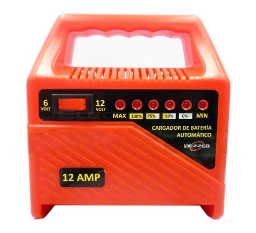 Imagen 3 de 5 de Cargador De Bateria 12 Amp Dezzer Universal 12-6 Volt Ml2313