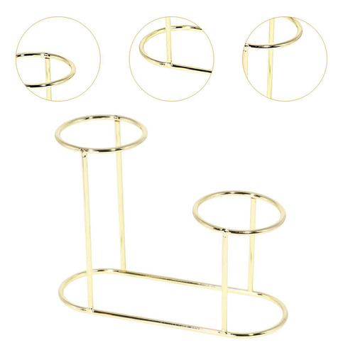 Soporte De Bola De Vidrio Base De Exhibición De Bola Dorado
