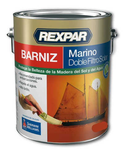 Barniz Marino Rexpar Doble Filtro Solar Sherwin 1 Litro