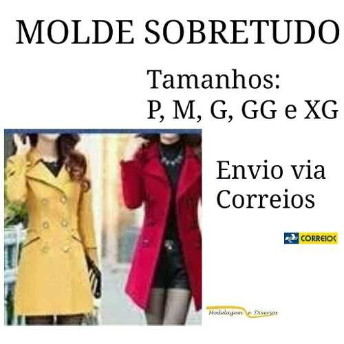 Imagem 1 de 1 de Molde De Sobretudo Do P Ao Extg Por Correios Ou Corel E Pdf