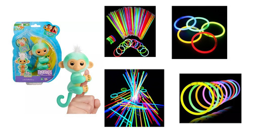 Fingerling Ava + 5 Pulseras Neón