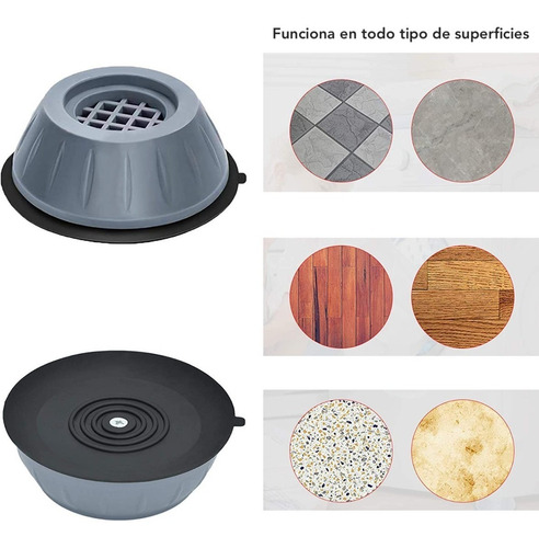 Almohadilla Base Soporte Muebles Lavadora Antivibracion 8pzs