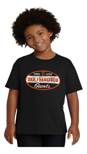 Playera Dtf Niño Beisbol San Francisco Gigantes Baseball 2