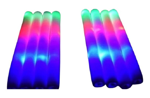 Barras Luminosas O Tubos De Espuma Con Leds Multicolor X10