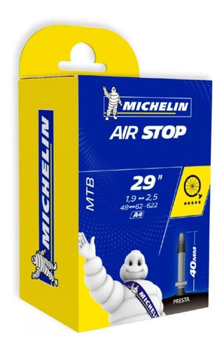Câmara Michelin 29x1.9/2.5 Com Válvula Presta 40mm 