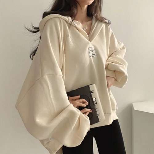 Sudadera Holgada Con Capucha - Jersey Casual Para Mujer