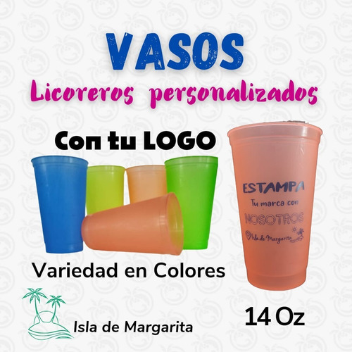 Vasos Licoreros De Plásticos Personalizados