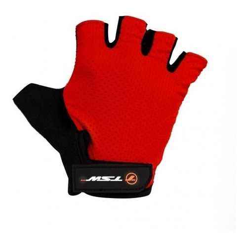 Luva Ciclismo Tsw Combat Meio Dedo Vermelha Speed Dh Mtb Par