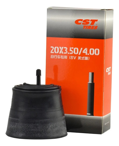 Camara Reforzada Cst 20x3.5/4.0 Pivote Recto Fat Tyre