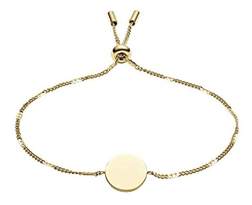 Pulsera De Acero Inoxidable Para Mujer, Color Oro Rosa