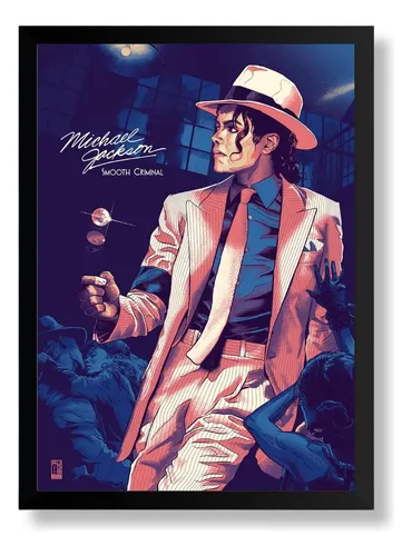 Quadro Michael Jackson Smooth Criminal 42x30 | MercadoLivre