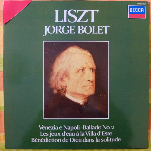 Vinilo Música Clásica: Liszt Jorge Bolet