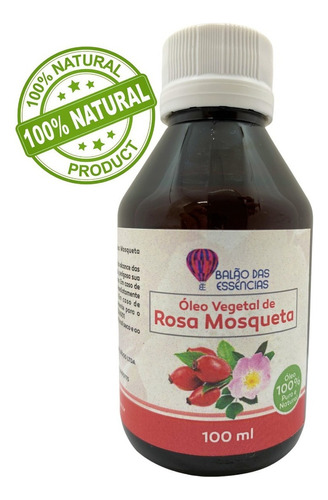  100ml Óleo Vegetais - Escolha O Seu Diverso (puro E Natural) Fragrância Rosa Mosqueta