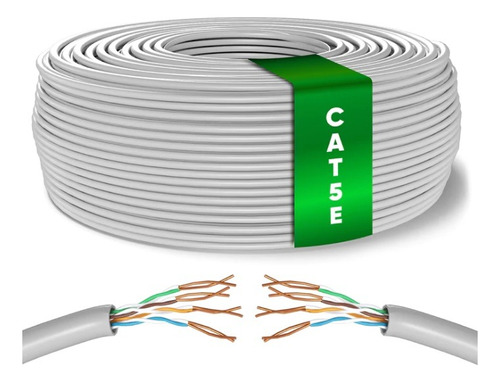 Cable Utp Amp Commscope Interior Gris Cat 5e X 30 Metros 