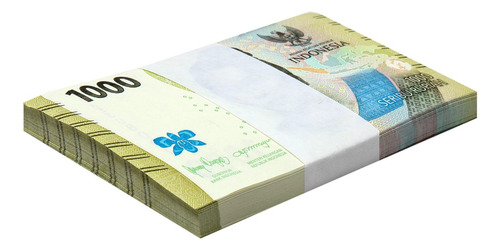100 Billetes Indonesia 1000 Rupias  Fajilla 