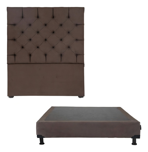 Cabecera Individual Dicasa Capri + Box Bless Chocolate