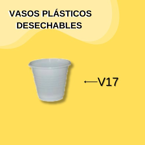 Vasos Plasticos V17 Caja 50 Paqx 100 Unid 